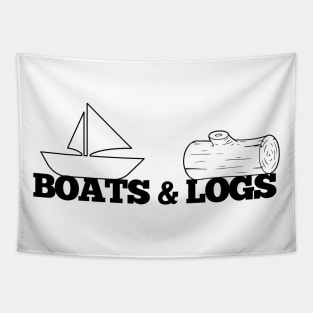 Boats and Logs Tapestry