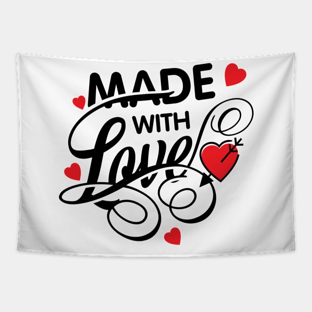 Made With Love Tapestry by MohamedKhaled1