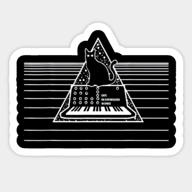 Cute Cats On Synthesizers In Space T Shirt For Women Men Cute
