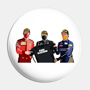 Austria 2020 podium, end racism Pin