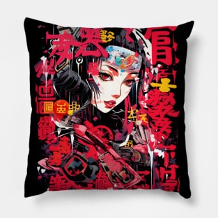 Geisha girl Pillow