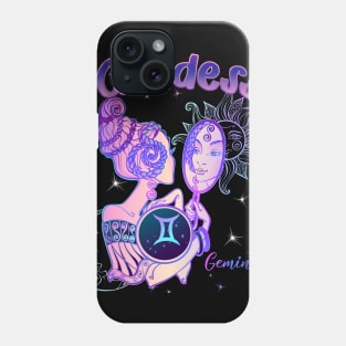 Zodiac Gemini Goddess Queen Horoscope Phone Case