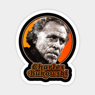 Retro Charles Bukowski Tribute Magnet