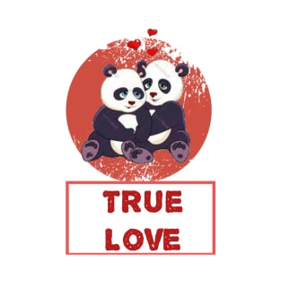 True love panda T-Shirt