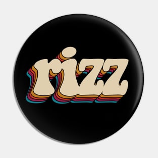 W Rizz Retro Vintage Pin