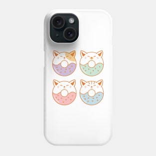 Kawaii Cute Cats Donut Lover Phone Case