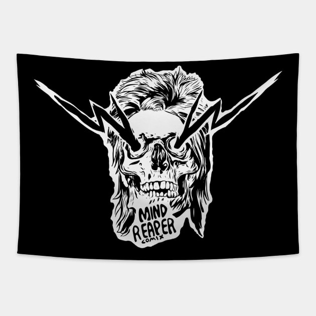 Mind Reaper Stardust Skull Tapestry by Mind Reaper
