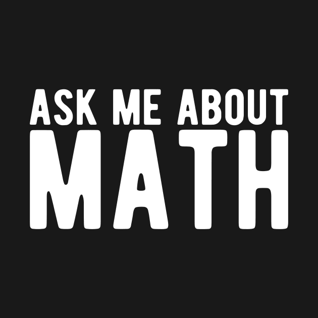 ask me about math by StoreDay