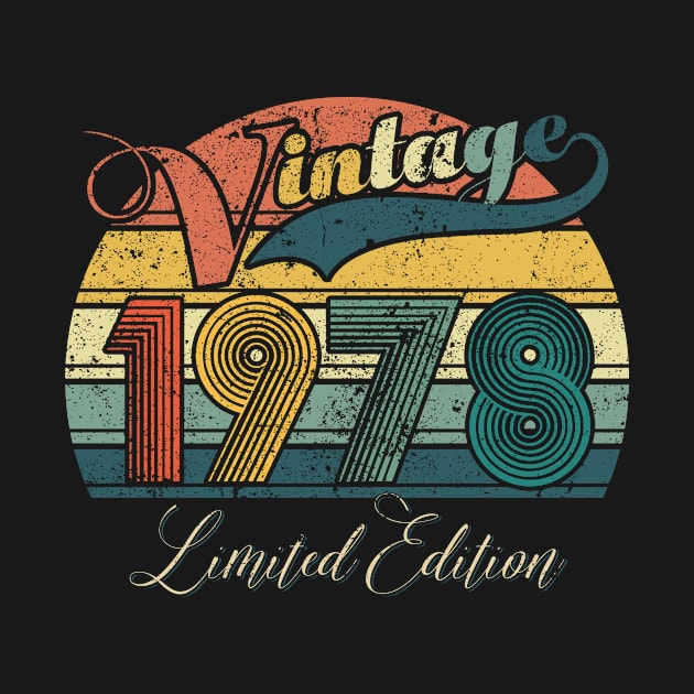 Vintage 1978 Limited Edition Gift 43rd Birthday by tabaojohnny