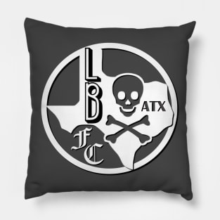 LBFC Texas Friendly Skull Seal Logo Pillow