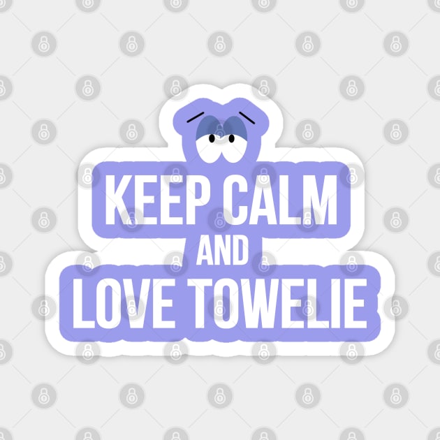 I Love Towelie Magnet by Dishaw studio