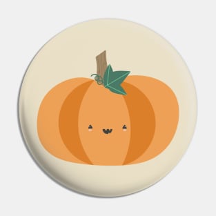 Cute happy carved pumpkin Pin