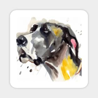 Great Dane Watercolor - Gift For Dog Lovers Magnet