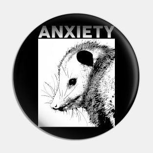 Anxiety Opossum Pin