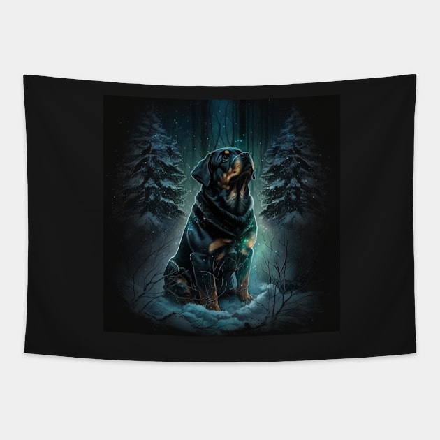 Rottweiler Hope Tapestry by Enchanted Reverie