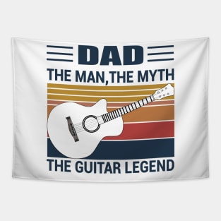 Vintage Dad The Man The Myth The Guitar Legend Tapestry