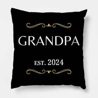 grandpa to be - grandpa est 2024 Pillow