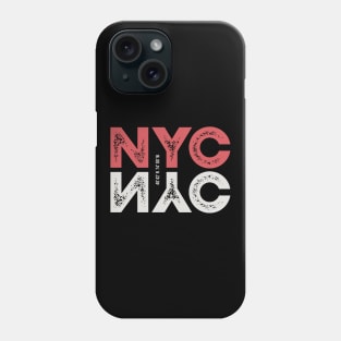 New york city Nyc with textured lettering Phone Case