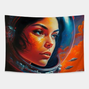 We Are Floating In Space - 37 - Sci-Fi Inspired Retro Artwork Tapestry