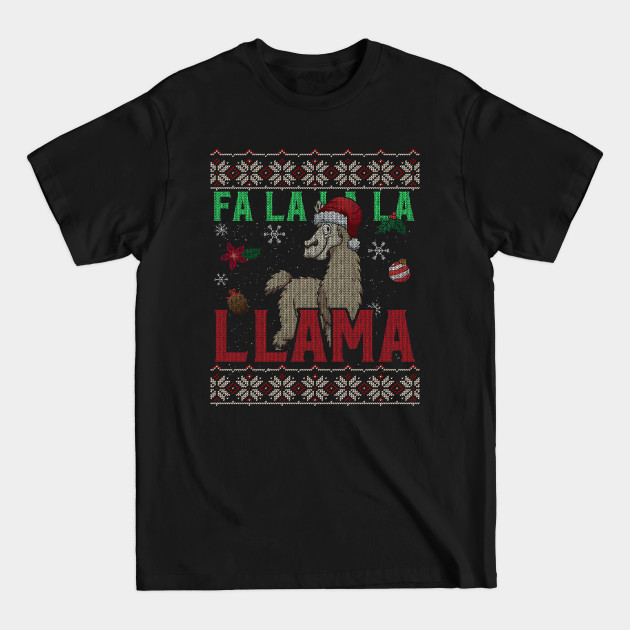 Disover Fa La La Llama Funny Pajamas Christmas Gifts Kids Girls Boys - Llama Christmas - T-Shirt