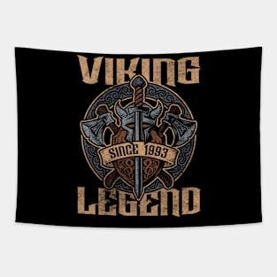 Viking Legend Since 1993 Birthday Norse Helmet Axe Tapestry