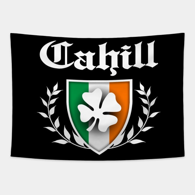 Cahill Shamrock Crest Tapestry by robotface