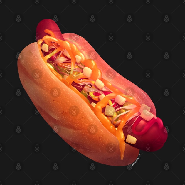 Fancy Hotdog! by SilentNoiseArt