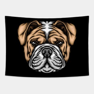 American bulldog illustration Tapestry