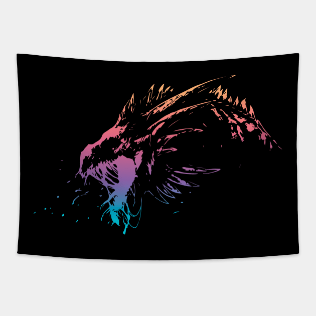 Wyvern - Multicolor Tapestry by Scailaret