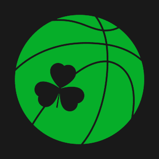 St Patricks day Shamrock Basketball Irish T-Shirt