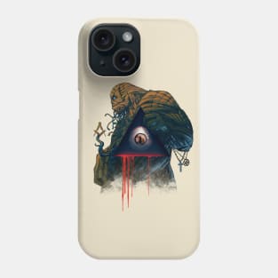 The Eye of Providence and Reptilian humanoid Phone Case