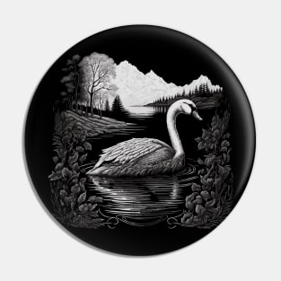 Beautiful Swan Pin