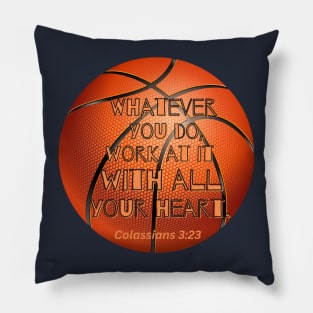 Colossians 3 basketball Pillow