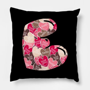 Monogram Letter E Pillow