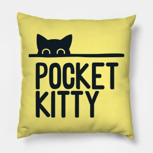 Pocket Kitty Minimalist by Tobe Fonseca Pillow