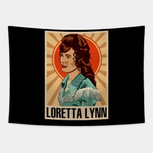 Loretta's Unapologetic Voice Embrace the Raw Emotion on a Tee Tapestry