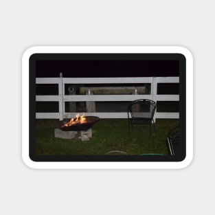 A night on the farm around the fire Magnet