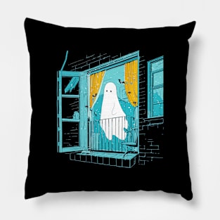 Spooky Ghost in the Window, Boo in the Window Pillow