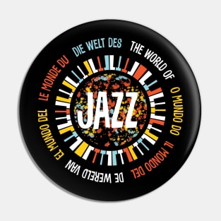 Multilingual The World Of jazz Pin