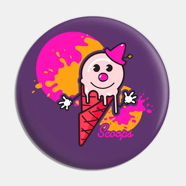 Pop Art for Kids | Scoops | Magenta Pin by Royal Mantle