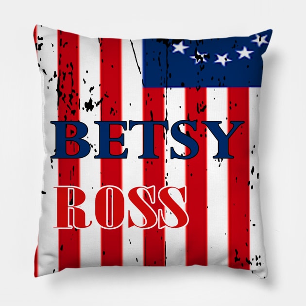 Betsy Ross Pillow by kauhidup