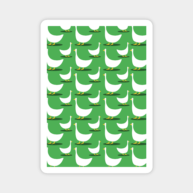 Duck Pattern Magnet by giantplayful