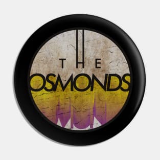 THE OSMONDS - VINTAGE YELLOW CIRCLE Pin