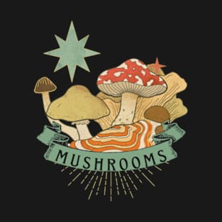 Vintage Star Mushrooms T-Shirt