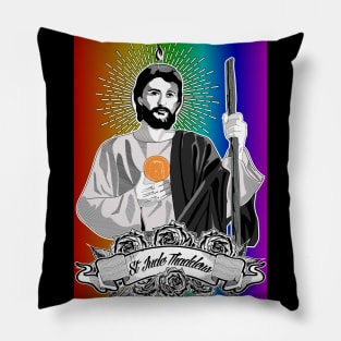 ST. JUDE THADDEUS - RAINBOW BACKGROUND Pillow