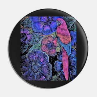 DART TROPICAL MACAW DECO DESIGN EXOTIC ART POSTER PRINT Pin