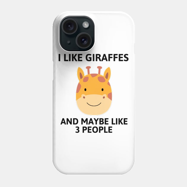 I like giraffes and maybe like 3 people Phone Case by Screamingcat