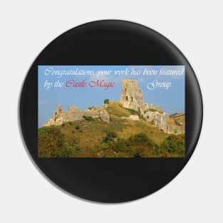 Corfe Castle Banner Pin