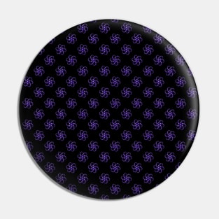 Yin Yang Design - Purple Color Spider Pattern Pin