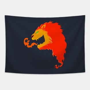 Burning Lion Tapestry